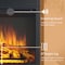Edendirect 36'' Ventless Electric Fireplace Insert, Black, Remote Control, 750W/1500W EF443B - alternate 6